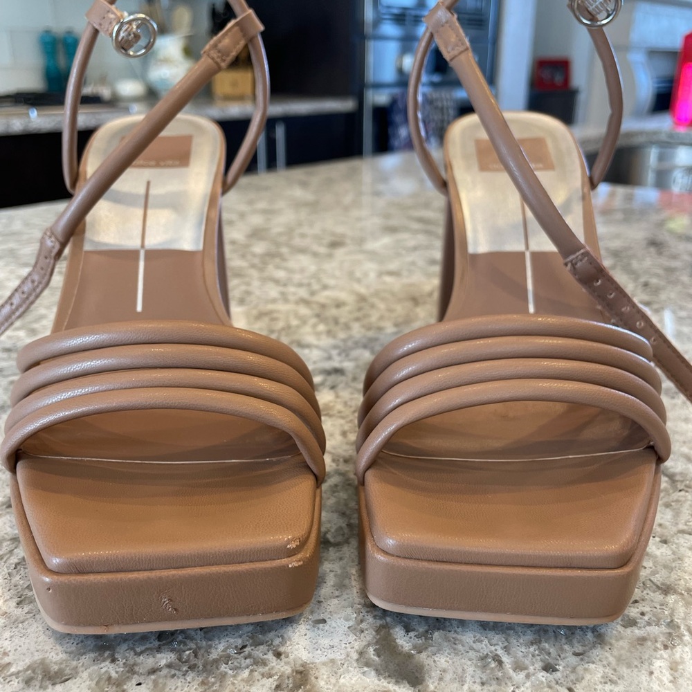 Dolce Vita Tan Strappy Heels